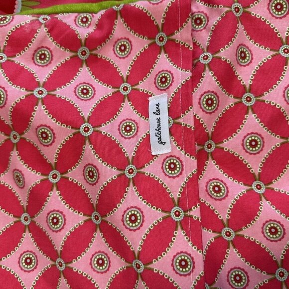 Gatehouse Lane Euro Sham Pillow Covers Pink Green Floral Set of 2 - Picture 6 of 7